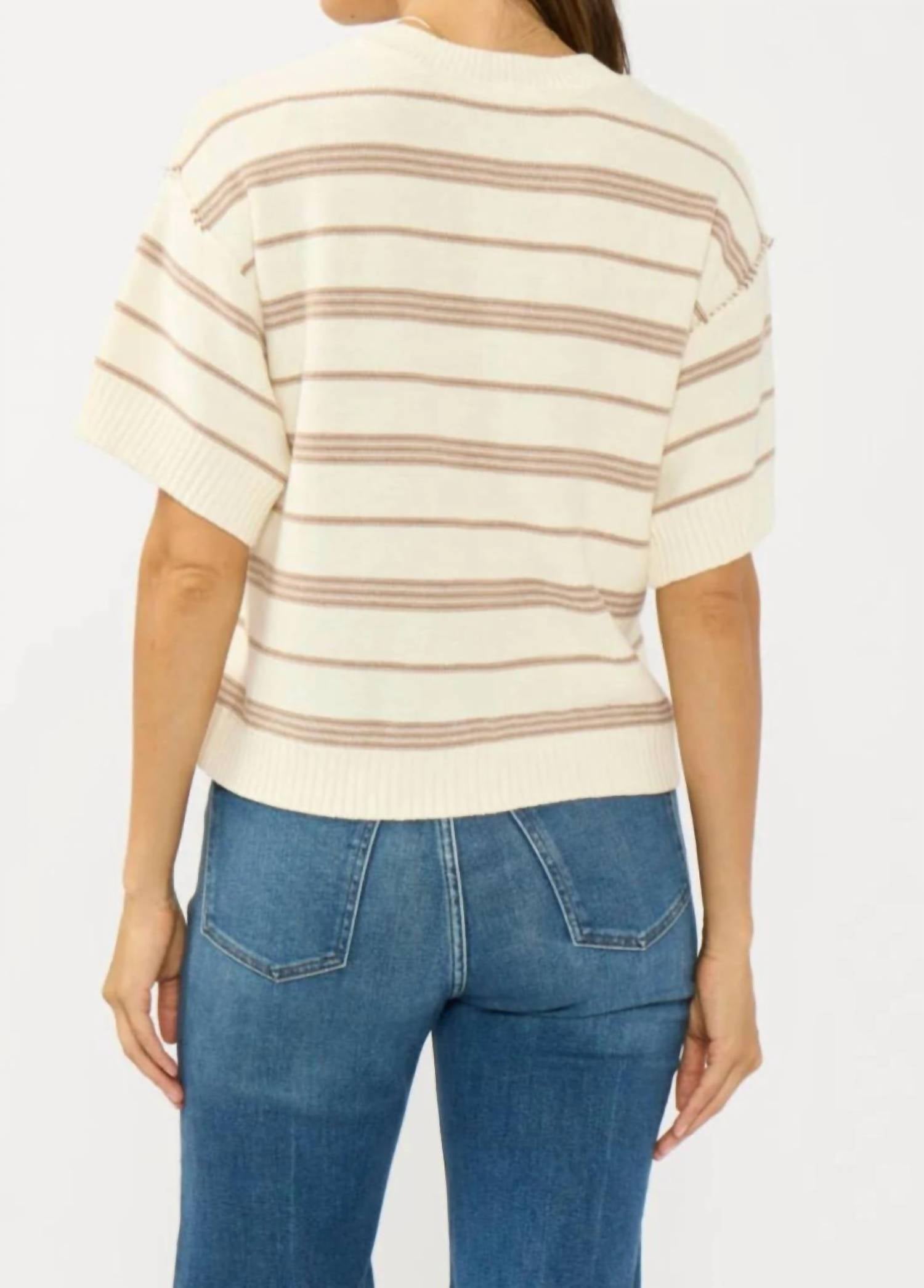 Lovestitch - Stripe Henley Top