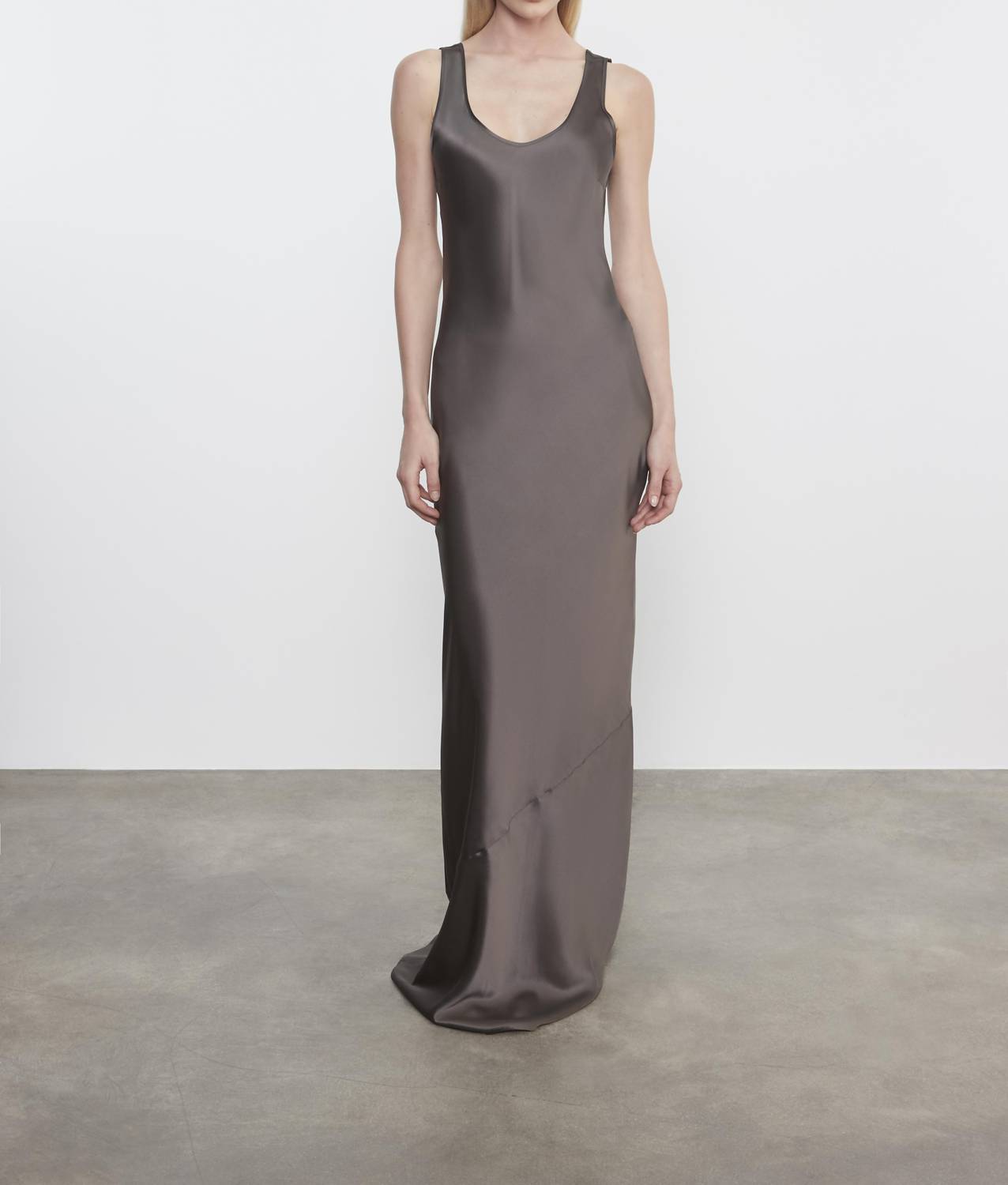 Enza Costa - SILK SATIN TANK DRESS
