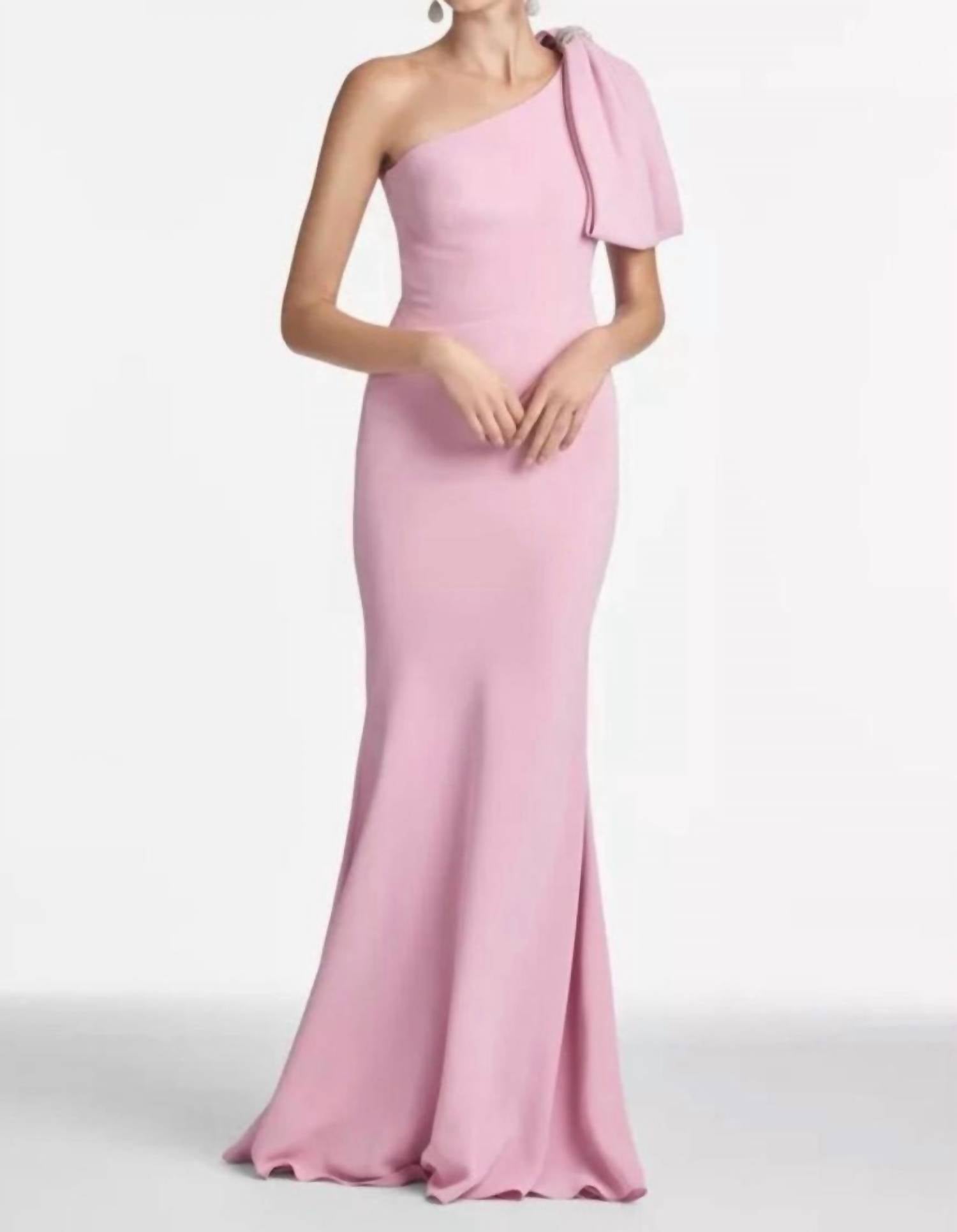 SACHIN & BABI Aubrey One-shoulder Gown in mauve - women's dress