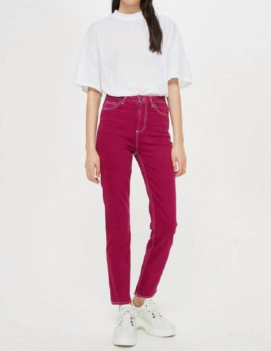 Topshop - Jamie Straight Leg Moto Ankle Jeans