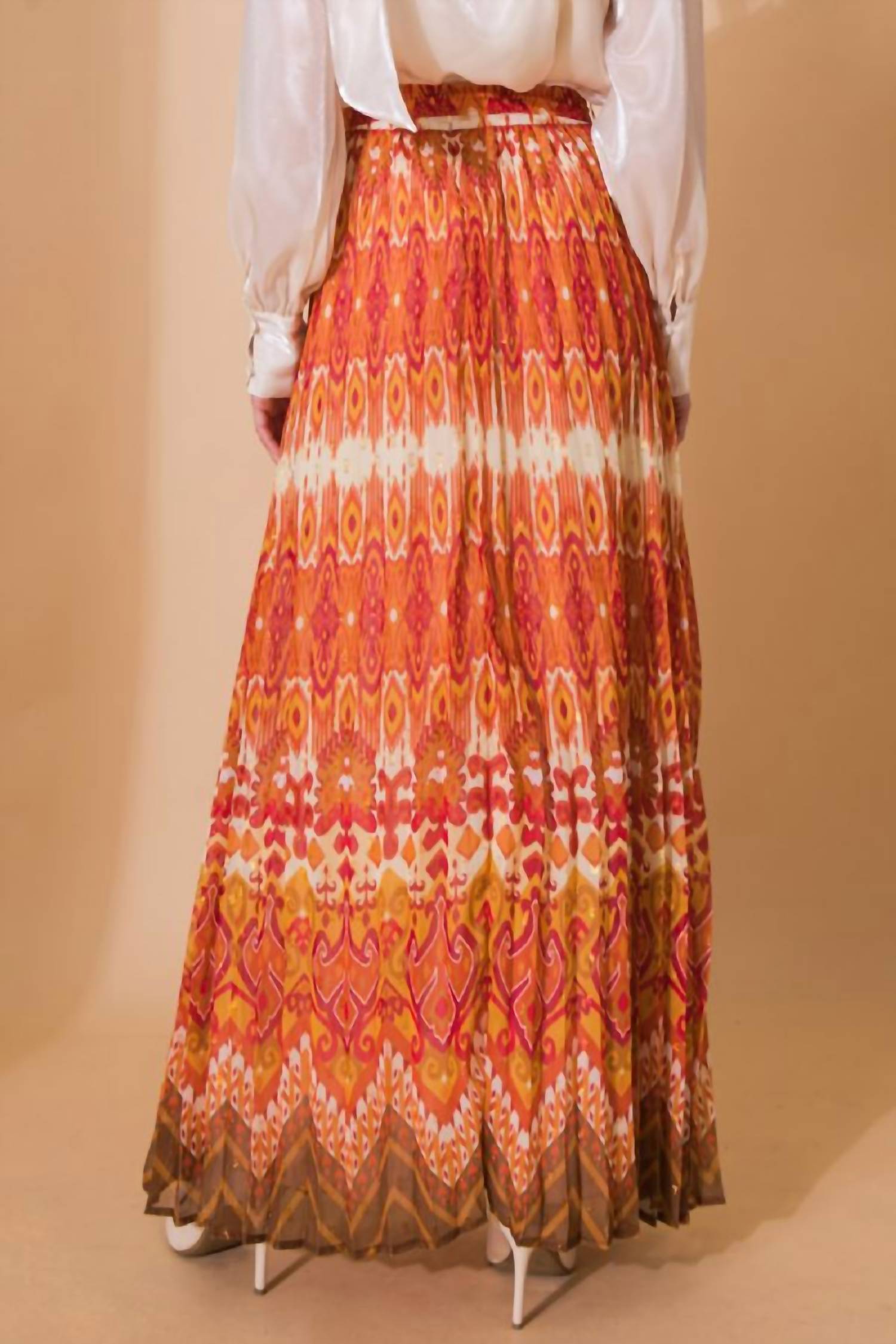 Flying Tomato - Sienna Pleated Maxi Skirt