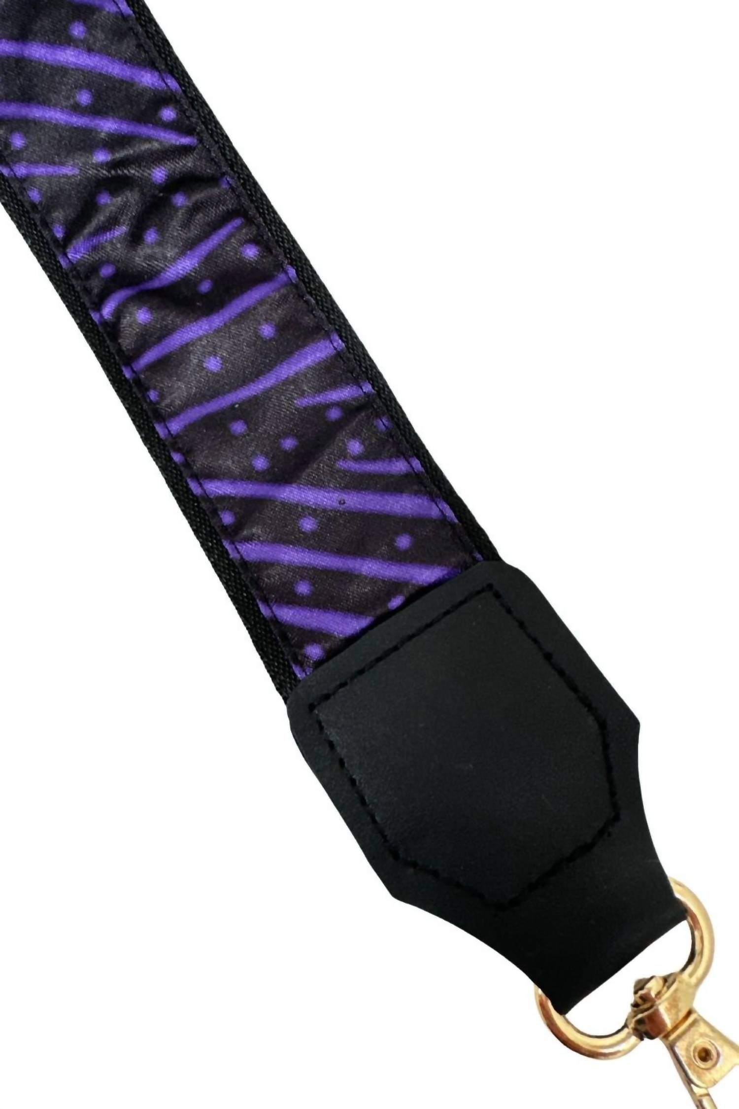 Gameday Luxe The Jules Scarf Strap in purple black - women's item - alternate view