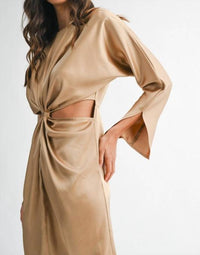 MABLE Ruby Dress in beige - women's dress - view 4
