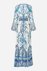 Camilla - Shaped Waistband Dress With Ruffle Sleeve