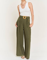 Jade By Jane - On The Bright Side Belted Pants