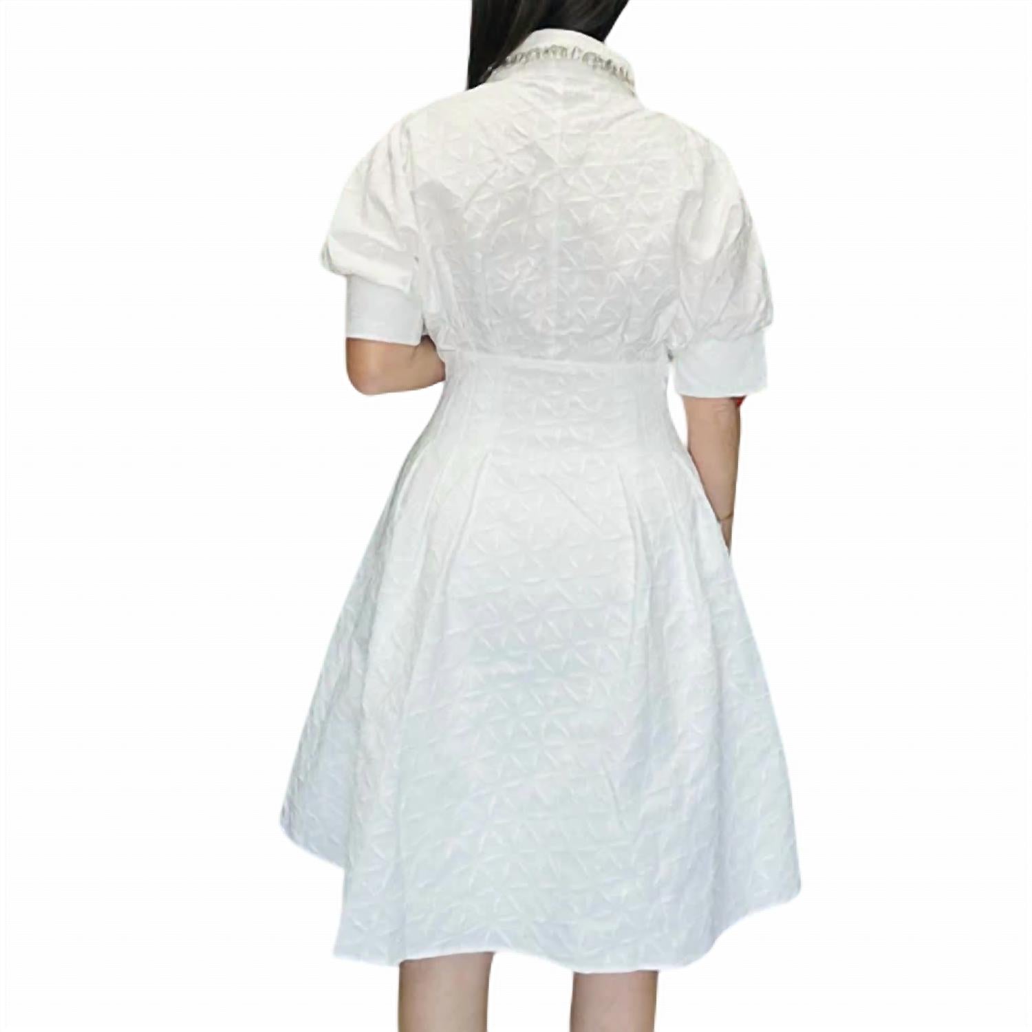 Gracia - Diamond Button Down Dress