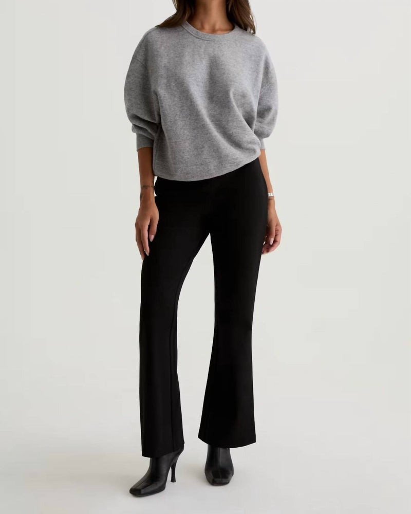 AG Jeans Salma 360 Pull On Flare Pant in black - women's pants