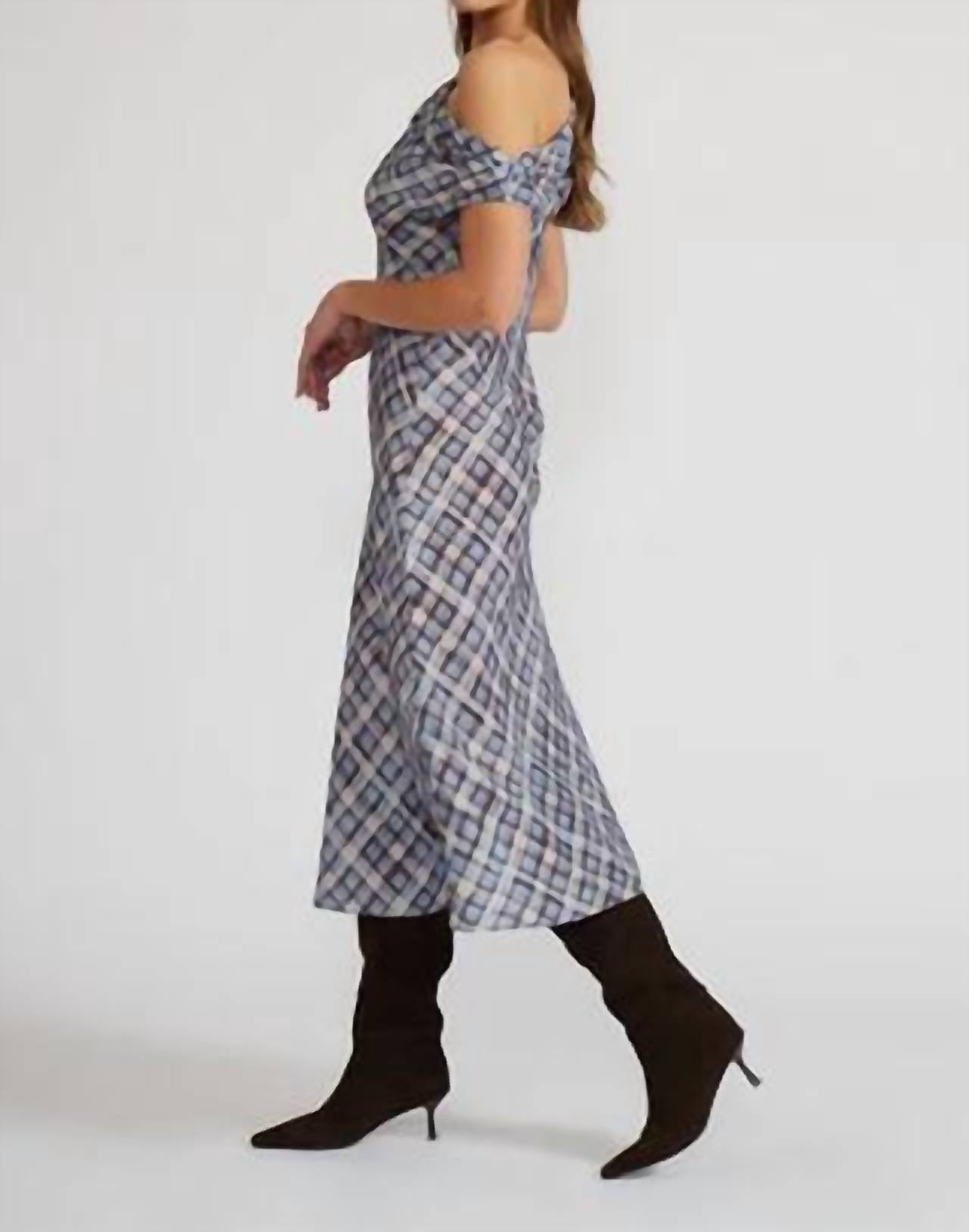 Lucy Paris - Ace Asymmetrical Midi Dress
