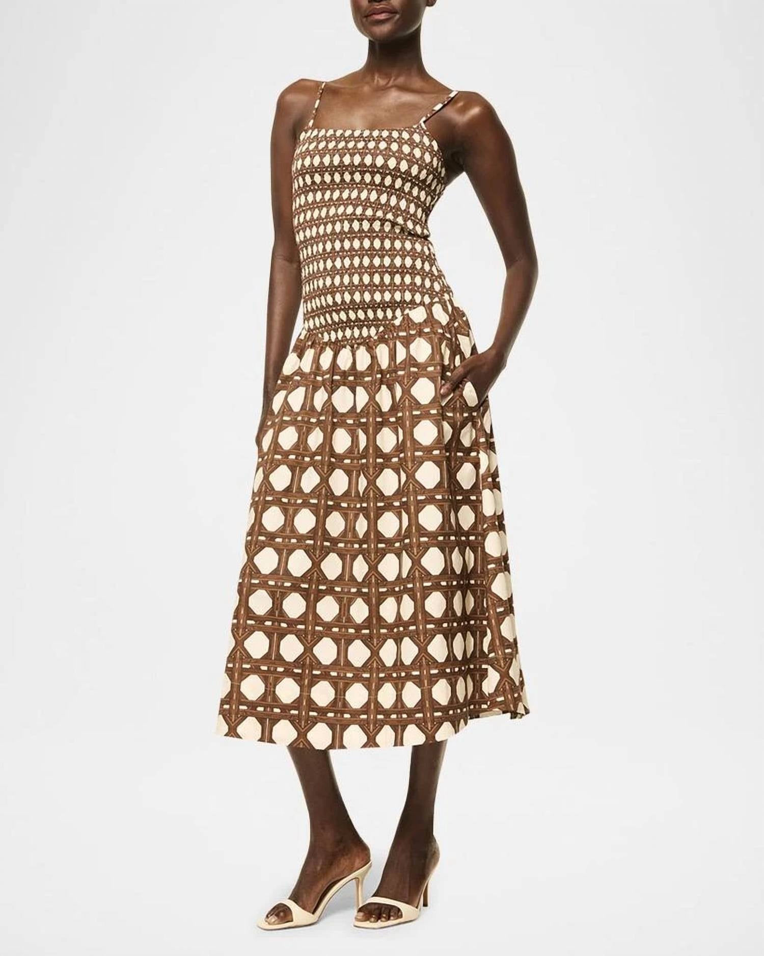 Misa Los Angeles - Rattan Tile Roxie Maxi Dress