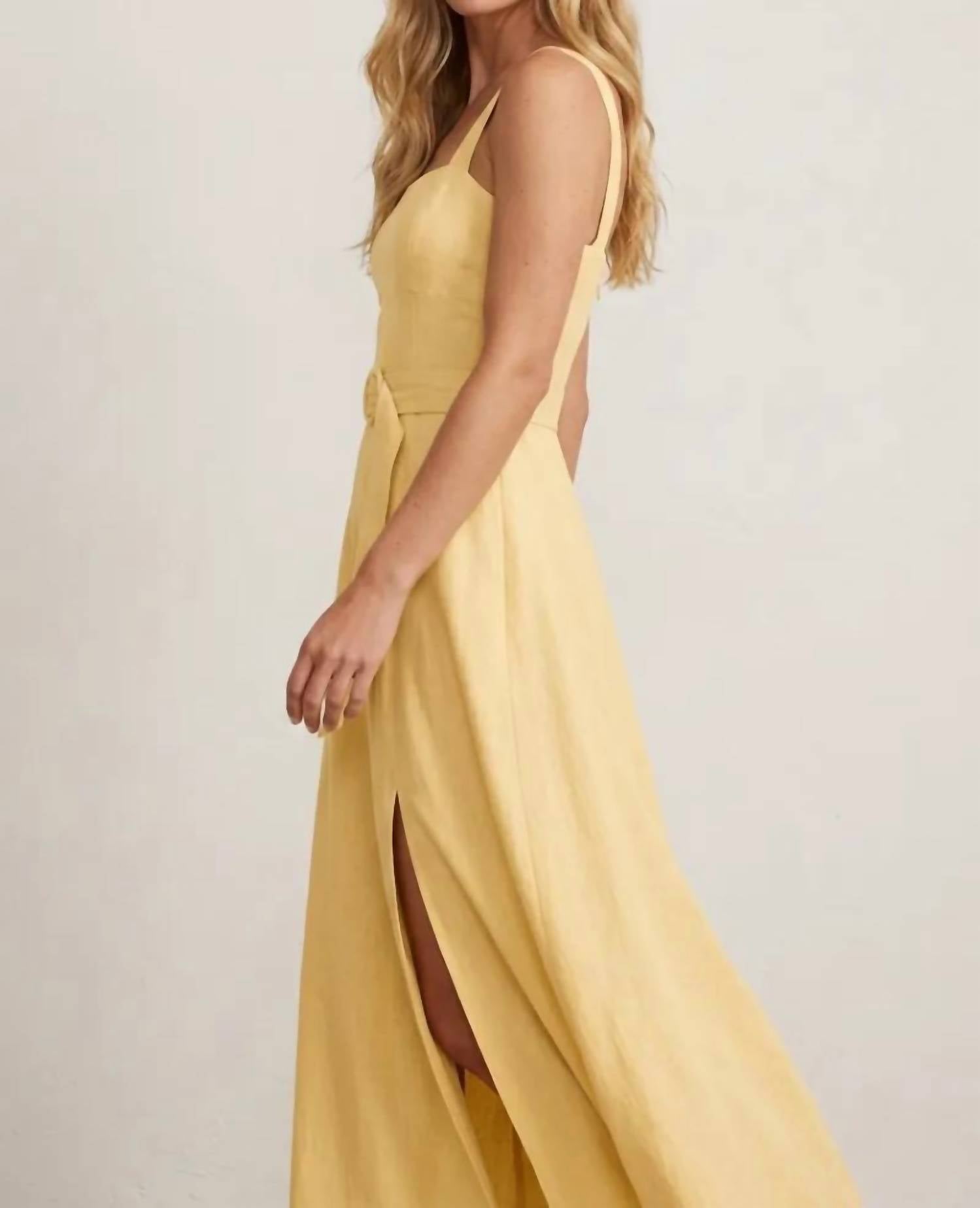 Mint Exclusives - Olivia Linen Maxi Dress
