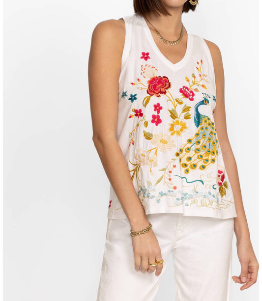 Johnny Was - CELINA RAW EDGE V-NECK TANK