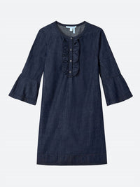 Draper James - Chambray Ruffle Shift Dress