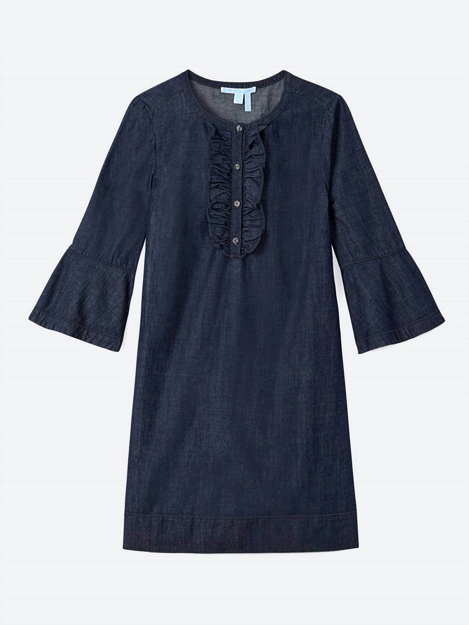 Draper James - Chambray Ruffle Shift Dress