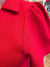 See And Be Seen - Elaina Short Sleeve Textured Dress