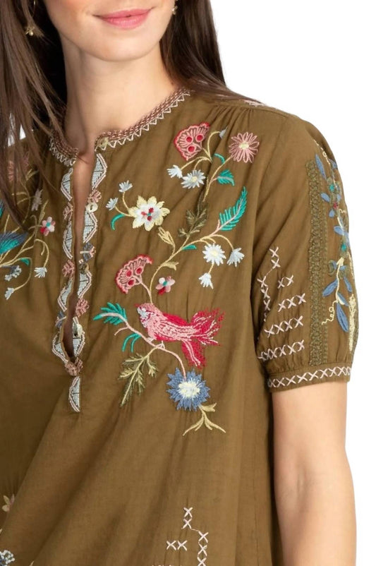 Johnny Was - Zanzibar Short Sleeve Prairie Blouse