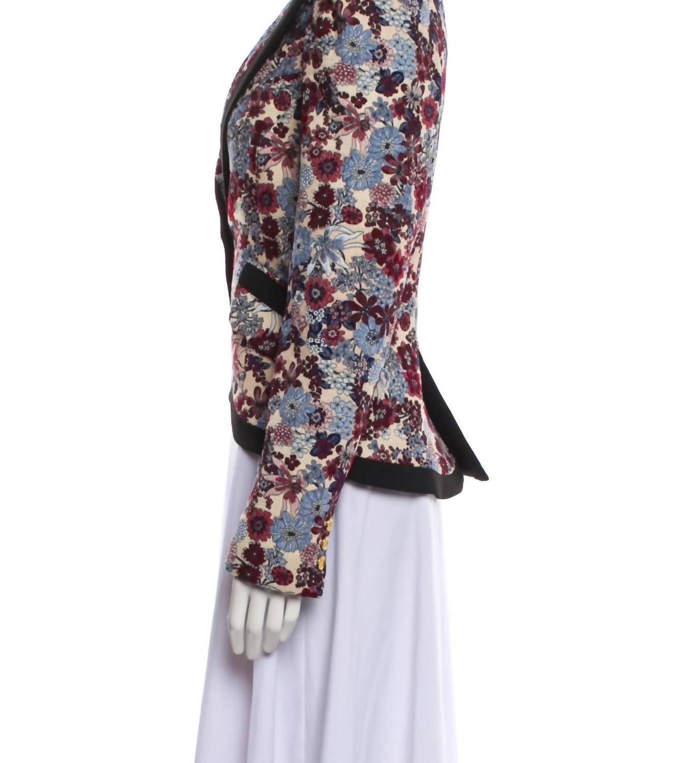 Smythe - Taped Pouf Sleeve One Button Blazer