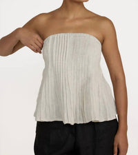 Laude The Label - Strapless Pleated Top