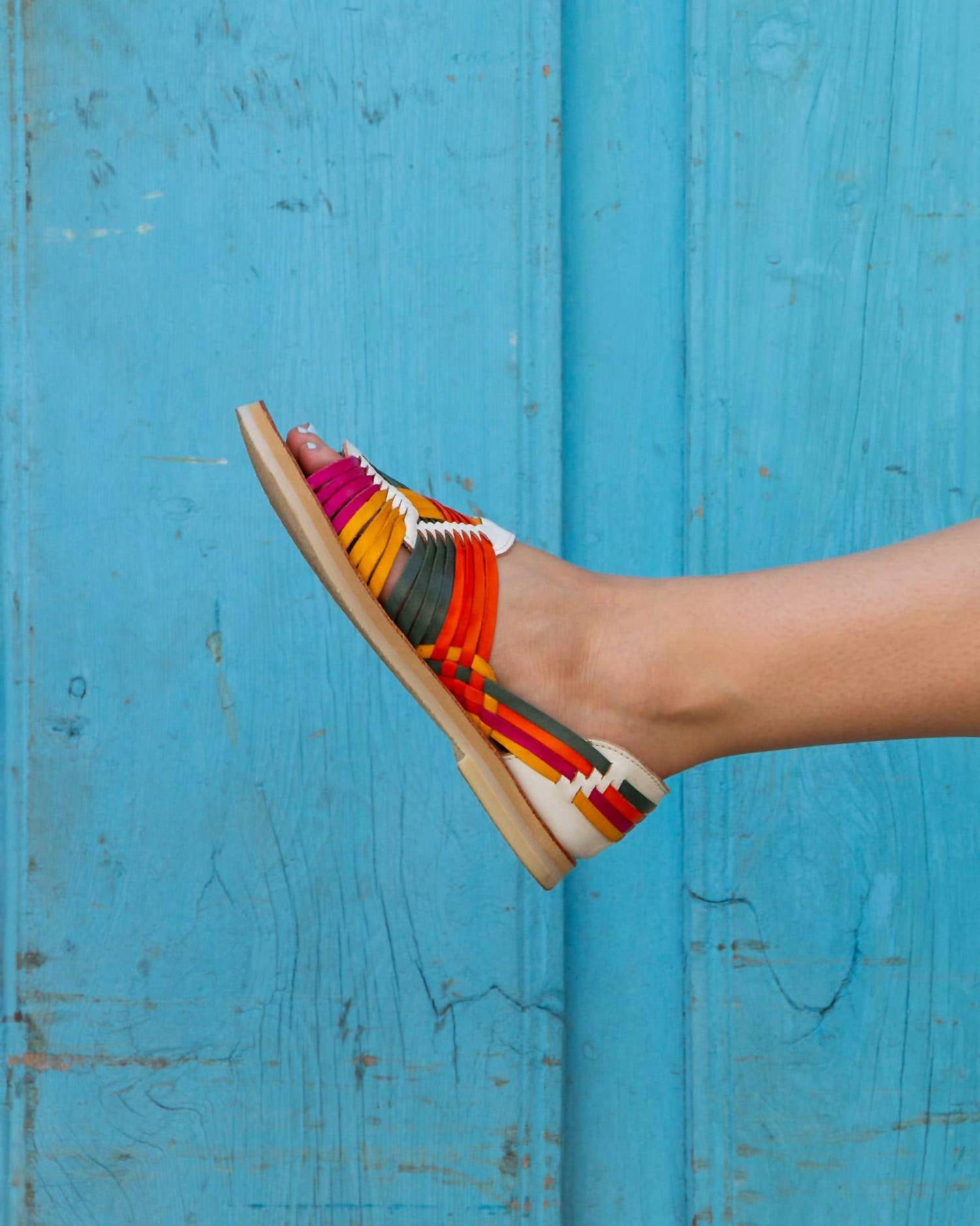Mexas - Women's Alebrije Colorful Huarache Sandal