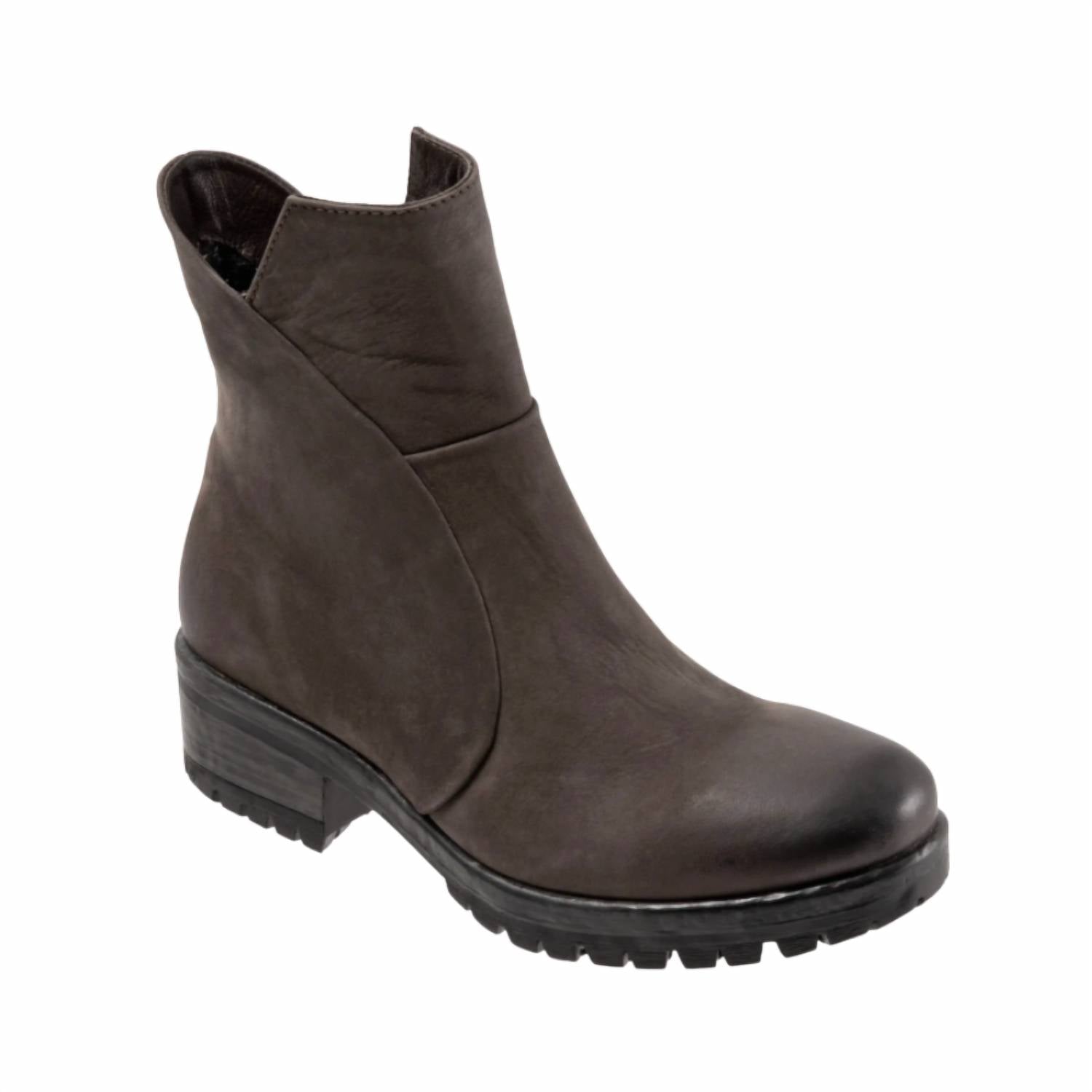 bueno Women's Forge Ankle Boots in brown nubuck 1 - women's shoe