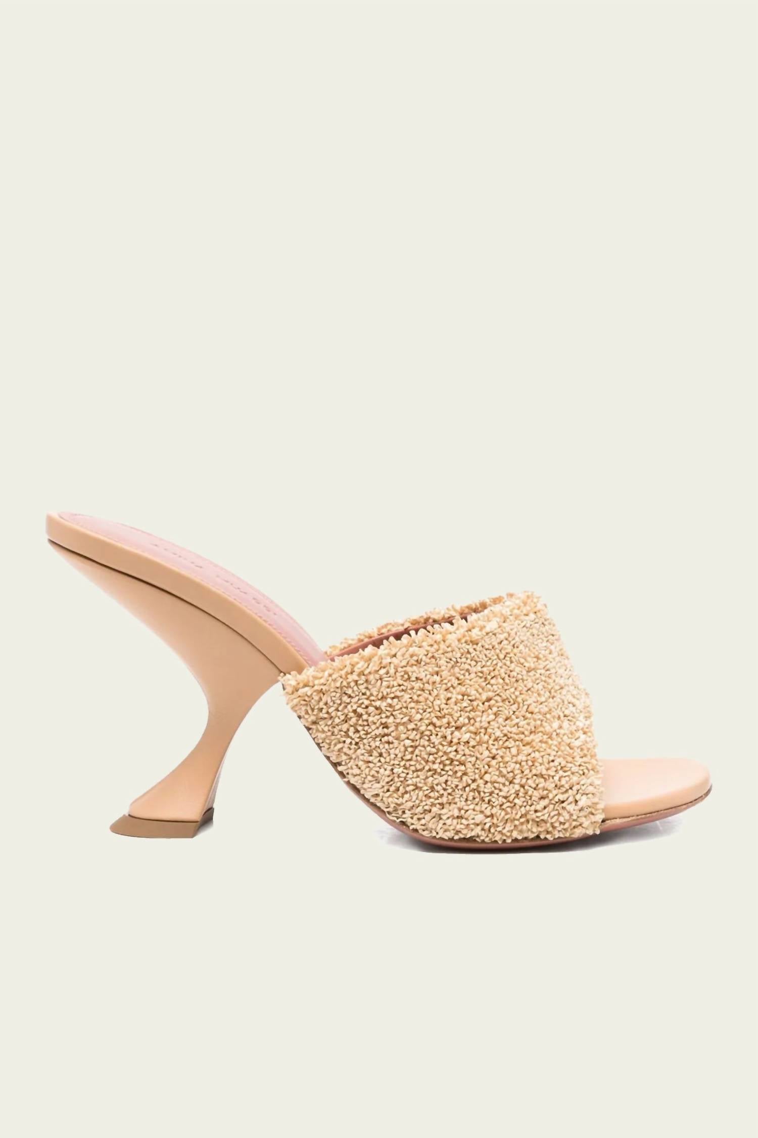 Amina Muaddi - Women's Taylor Raffia Slippers