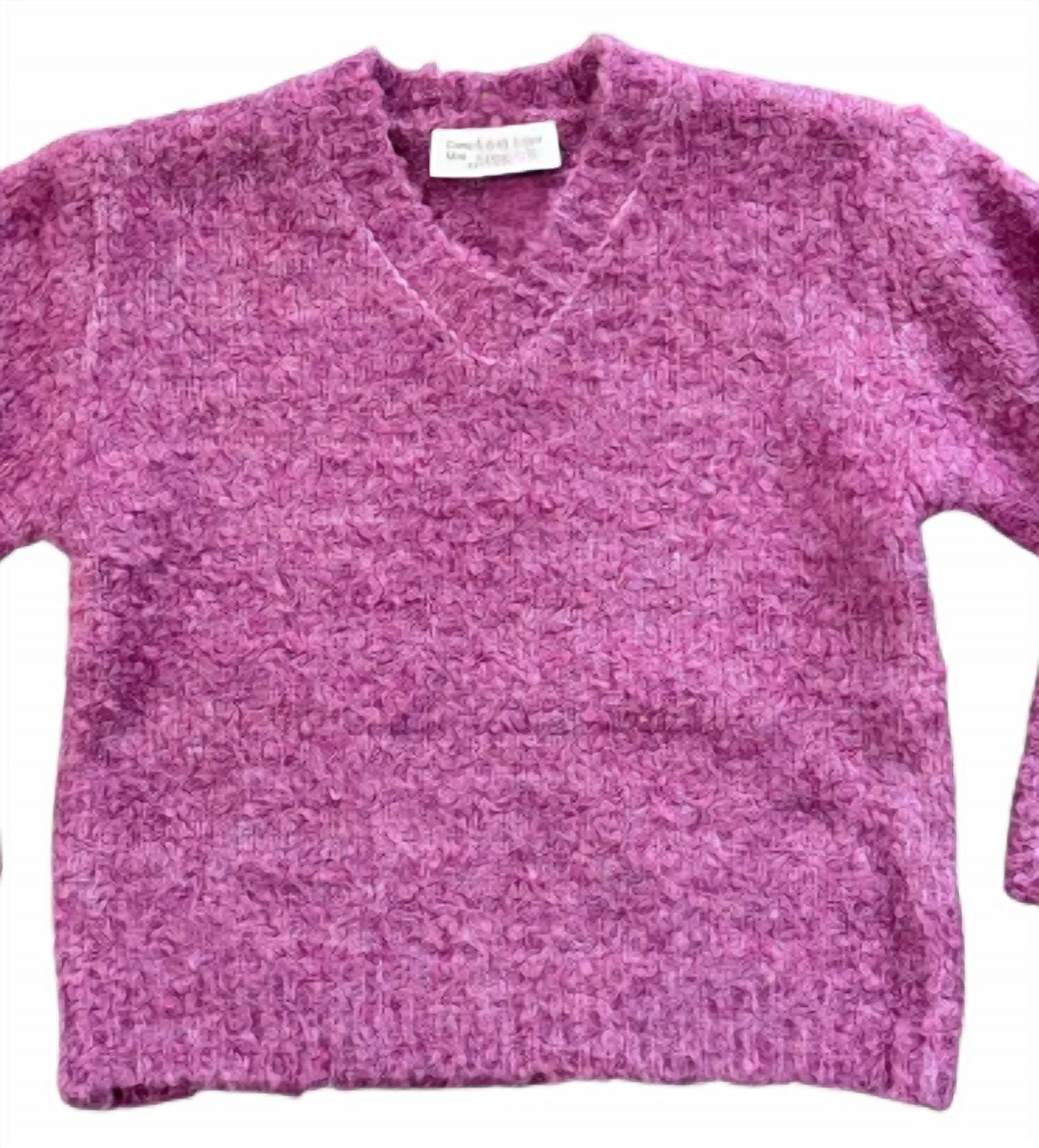 Compania Fantastica - Girl's V Neck Ultra Cozy Sweater