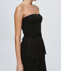 Marle Bruno Bodice Top in black - women's blouse - detail view