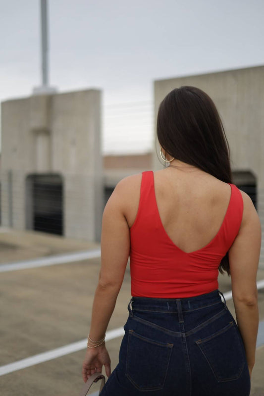 Karlie - Daily Signature Knit V-neck Bodysuit