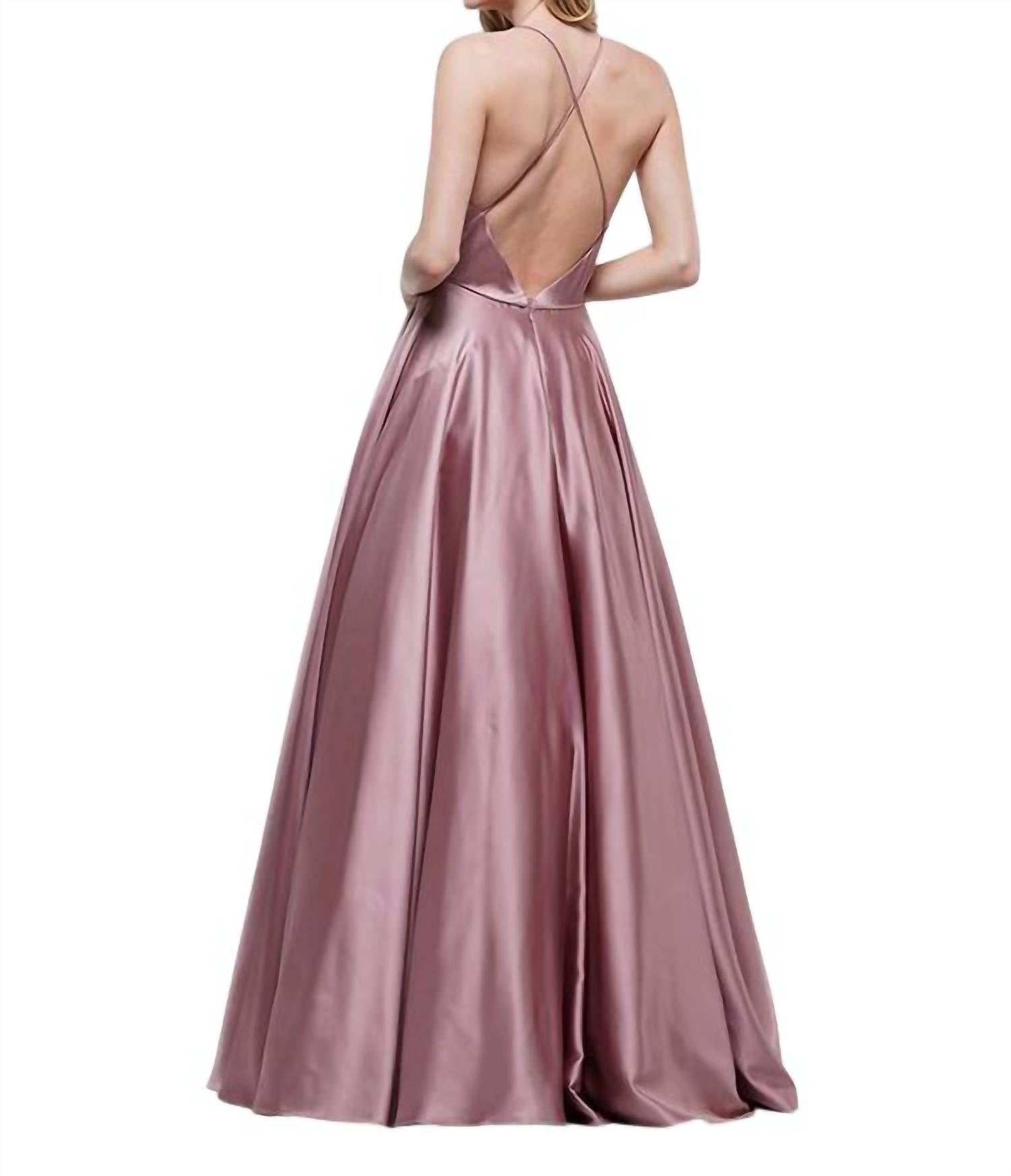 Colors Dress - Satin Long Prom Dress
