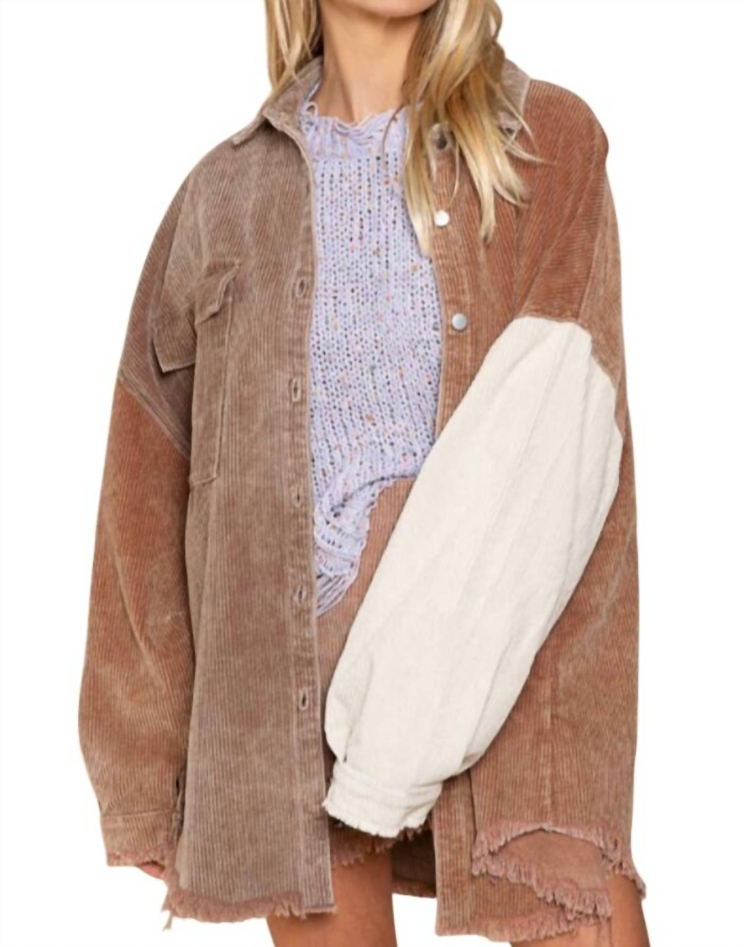 Pol - Shacket Jacket Top