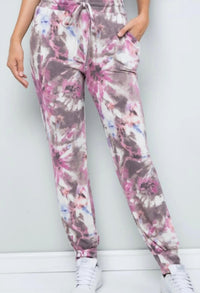Sweet Lovely By Jen - Tie Dye Loungewear Set - Plus