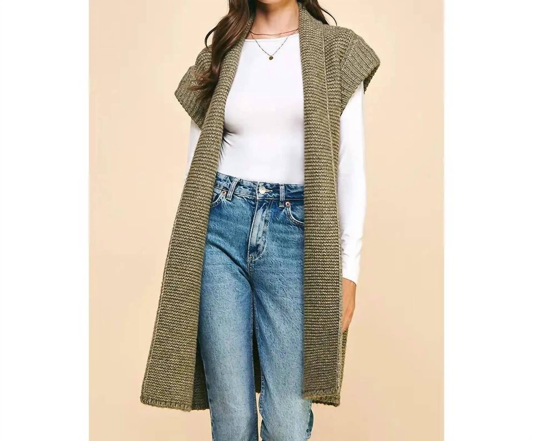 Pinch - Women's Belted Sweater Cardigan