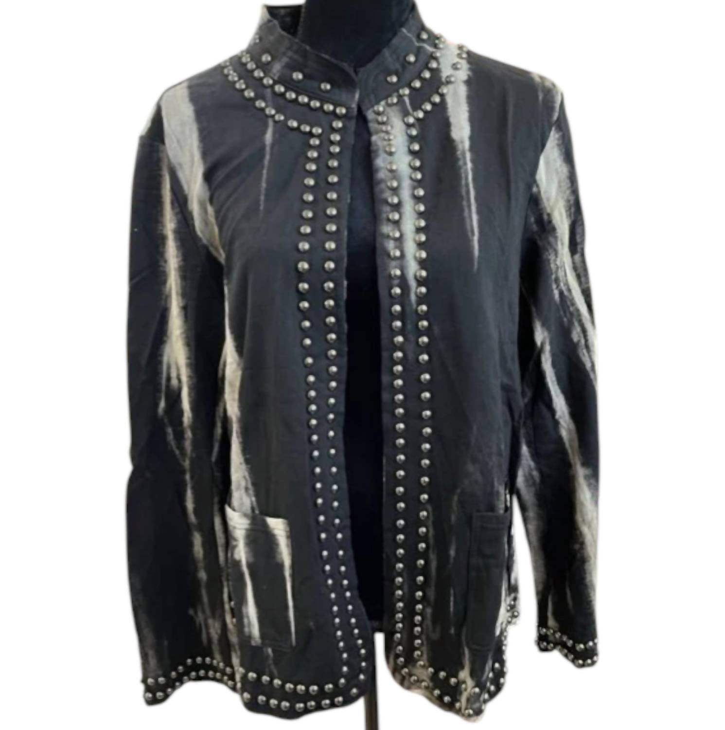 Vocal Apparel - Women's Mineral Wash Jacket With Studs - Plus