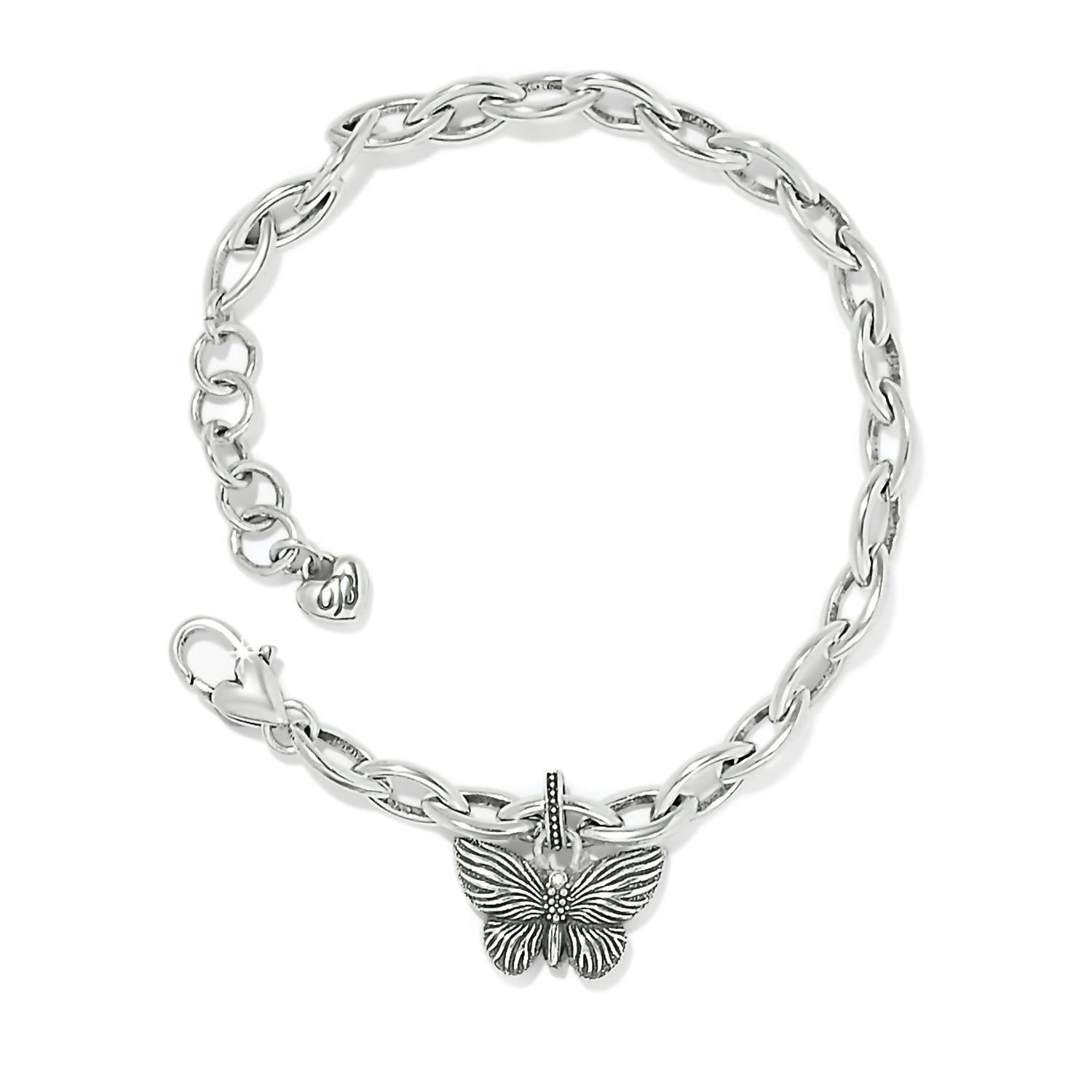 Brighton Women's Bloom Butterfly Petite Bracelet in silver - women's jewelry