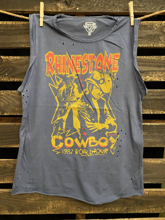 Country Deep - rhinestone cowboy tank