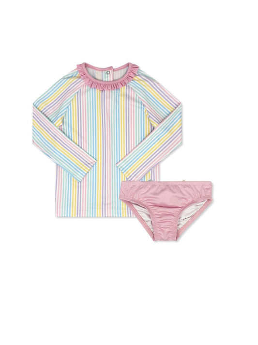 Lullaby Set - Girl's Sun And Sand Rash Guard Set