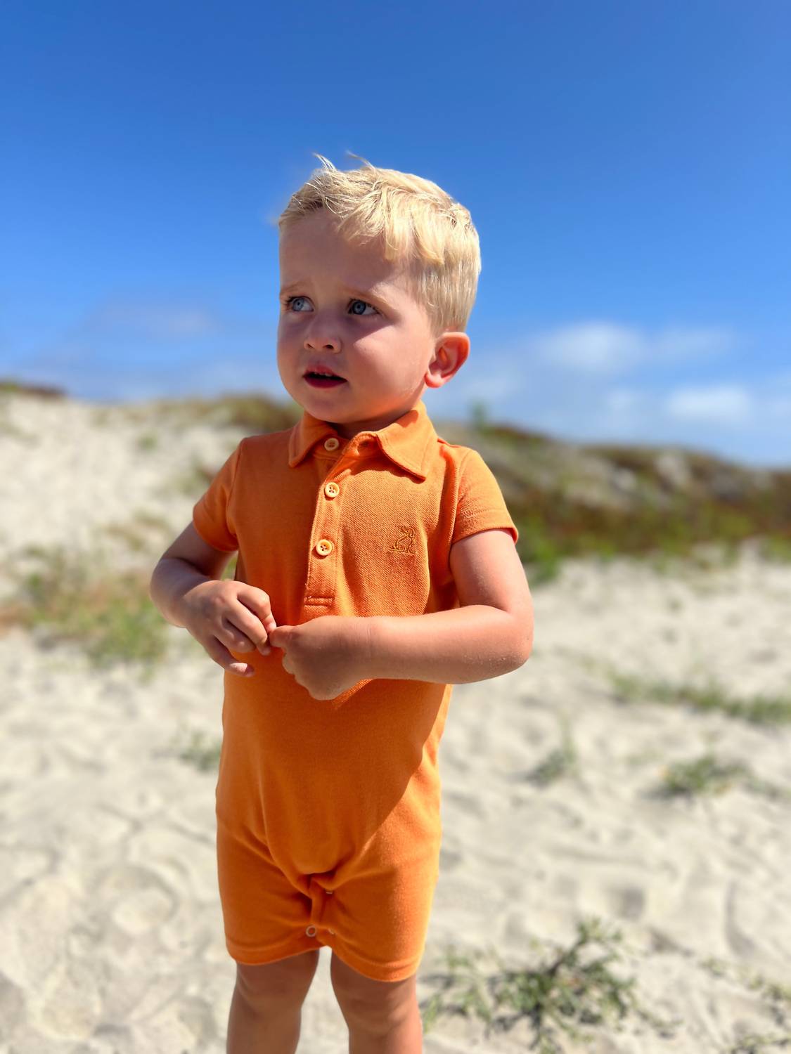 Me & Henry - Kid's Pique Polo Shortall