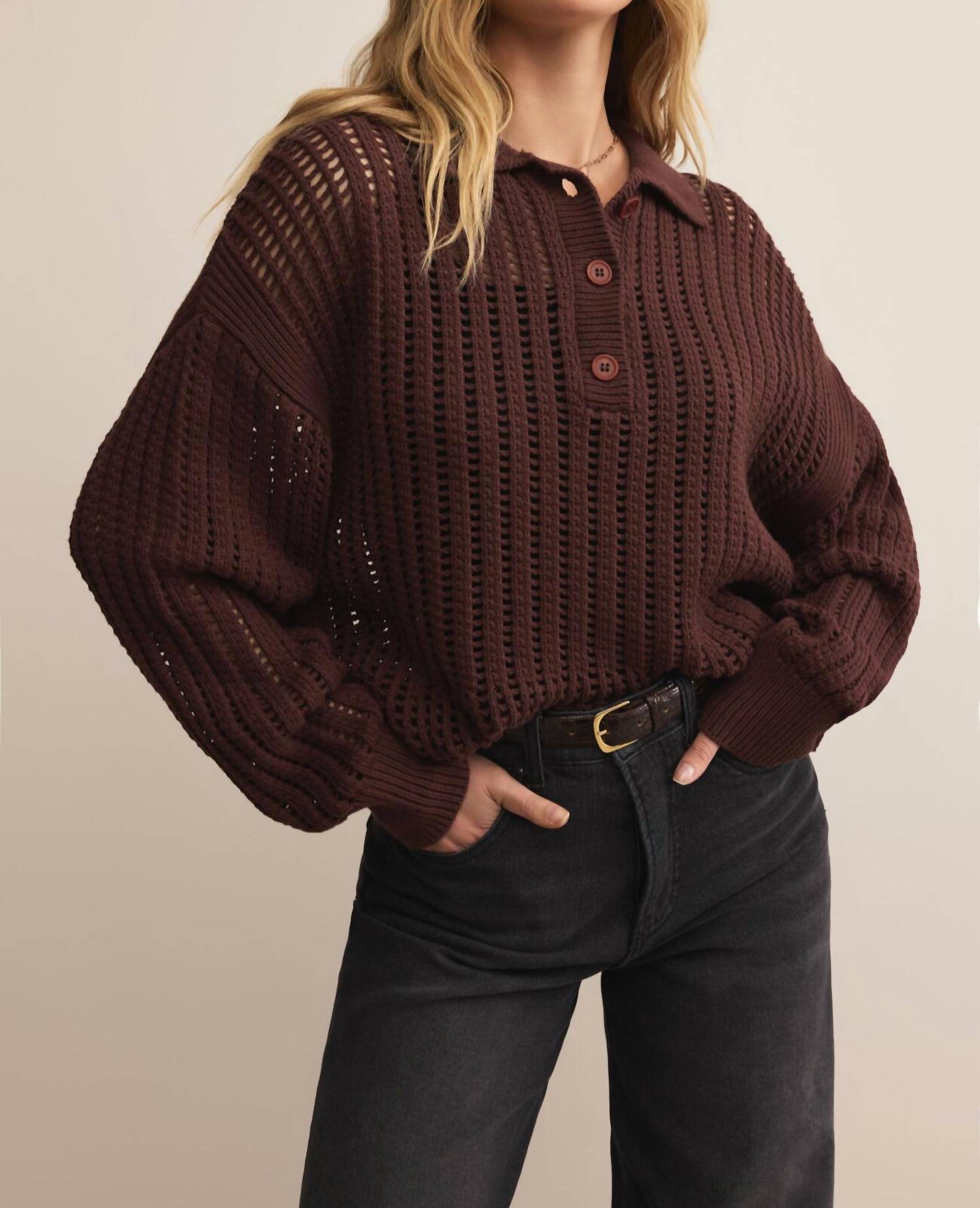 Z Supply - Looking Glass Polo Sweater