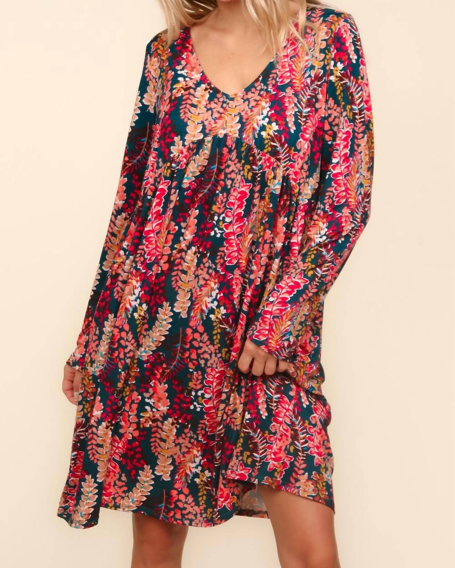 Haptics - Floral Babydoll Dress