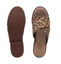 Clarks Women's Declan Ivy Sandal in tan leopard suede - women's sandal - view 4