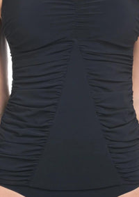 Profile By Gottex - Swan Lake Shirred Tankini Top