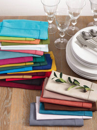 Saro Lifestyle - Hemstitched Dinner Napkin - Set Of 4