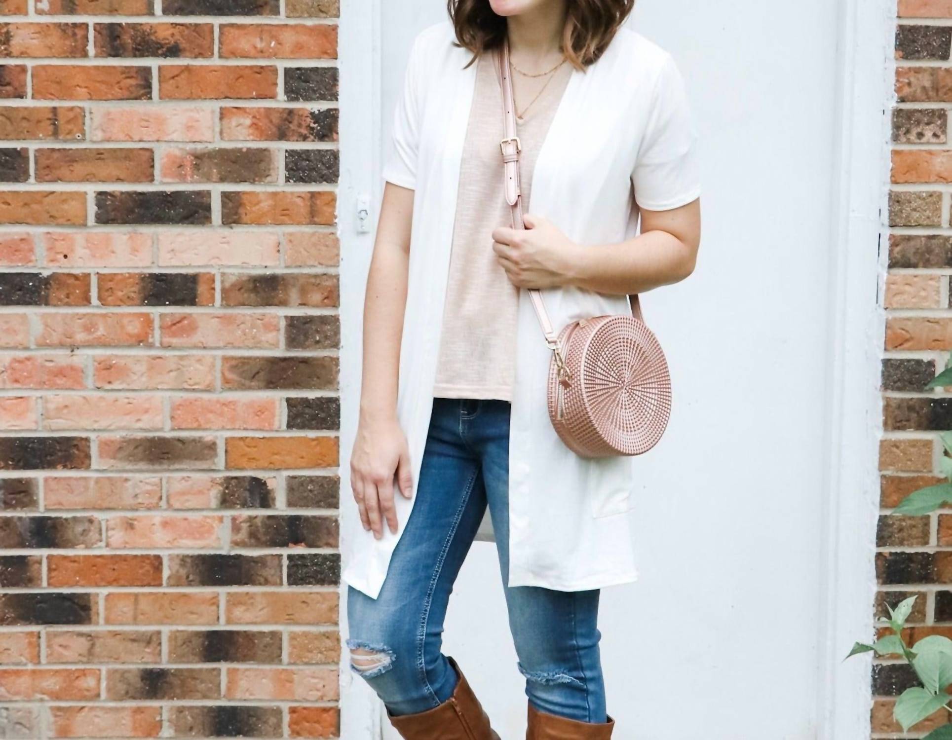 Perfect Peach - Open Front Cardigan