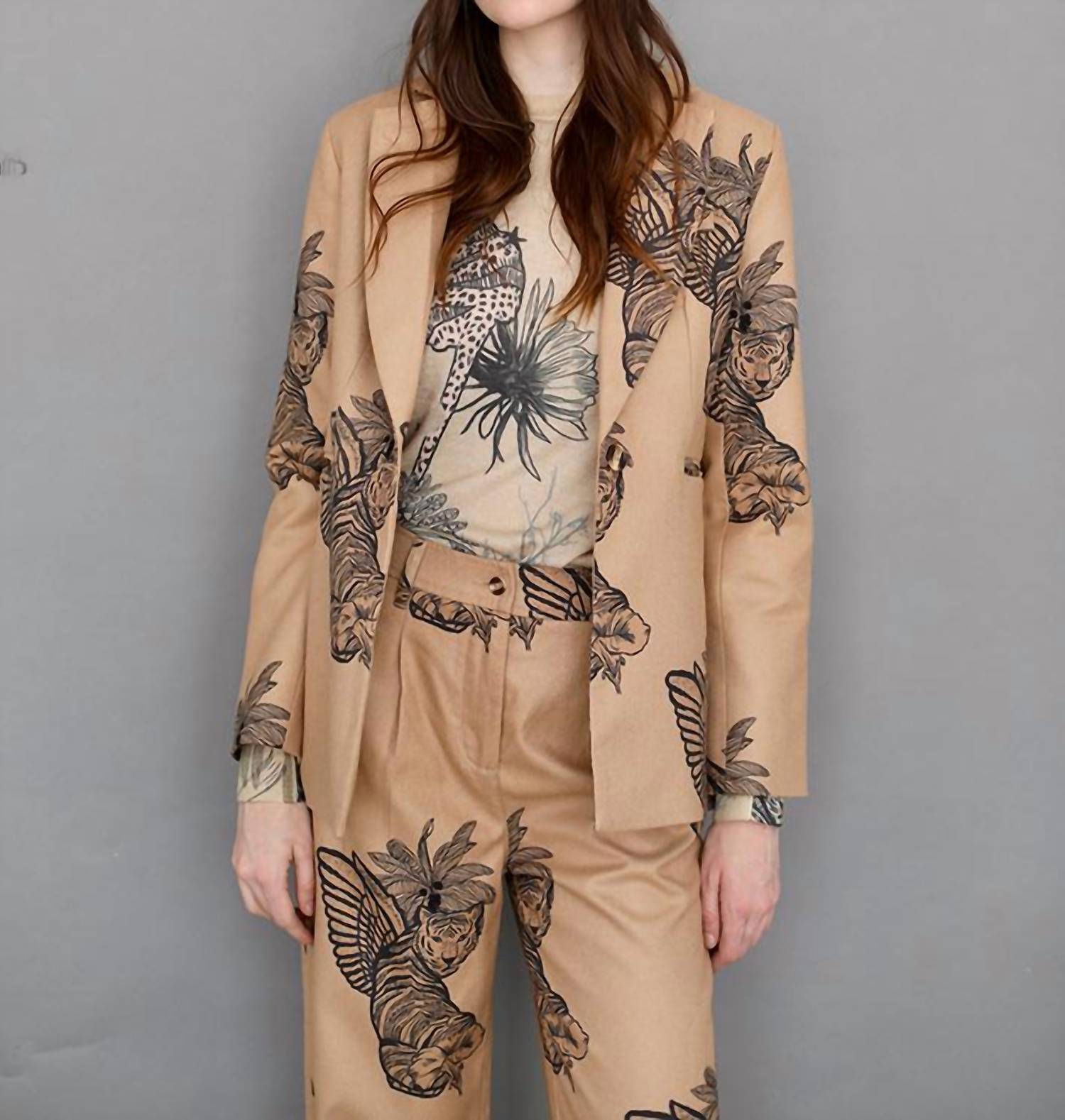 Las Sureñas - Toile De Jouy Wool Blazer