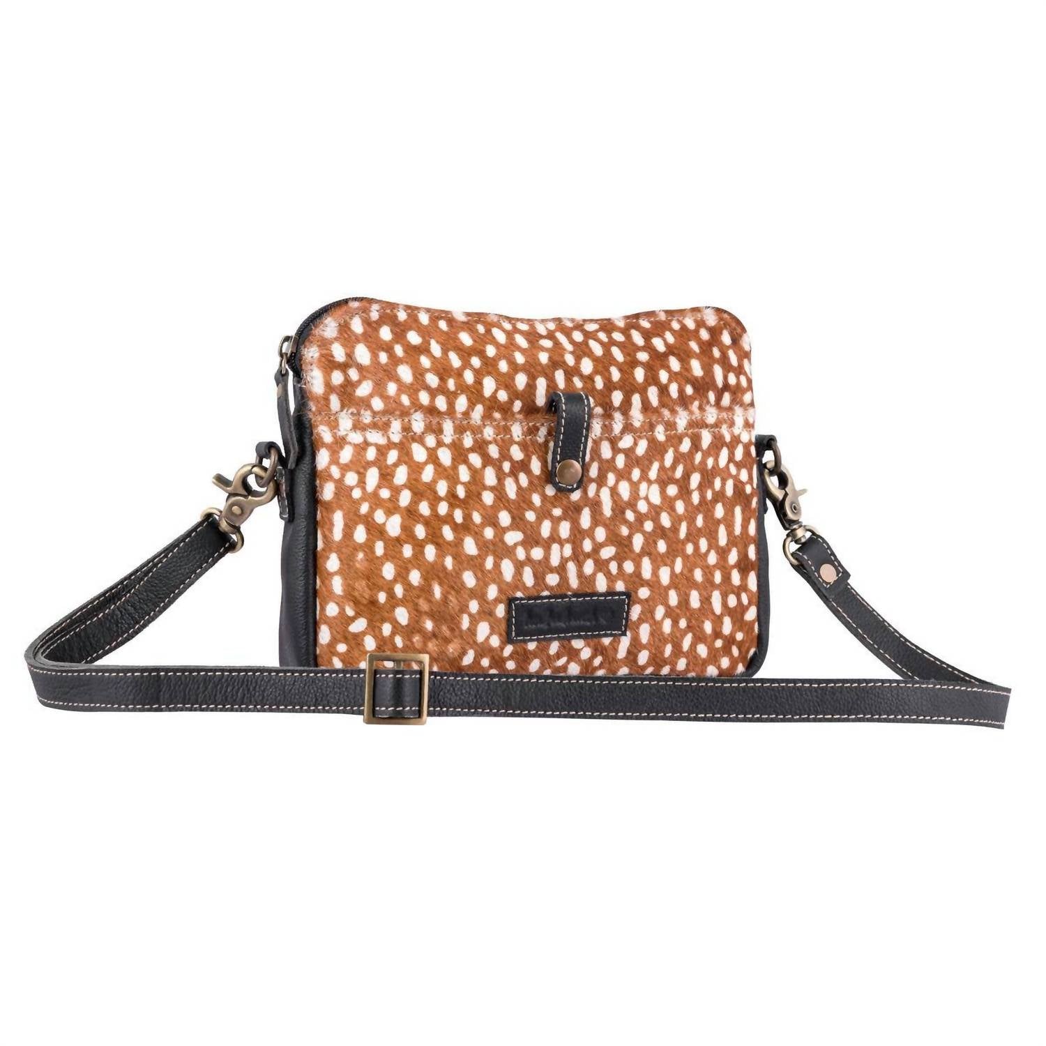 Sixtease Bags Unisex Deer S&c Body Crossbody Bag in black - women's bag - alternate view