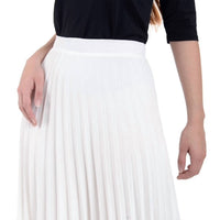 Roslyn - Pleated A-line Midi Skirt