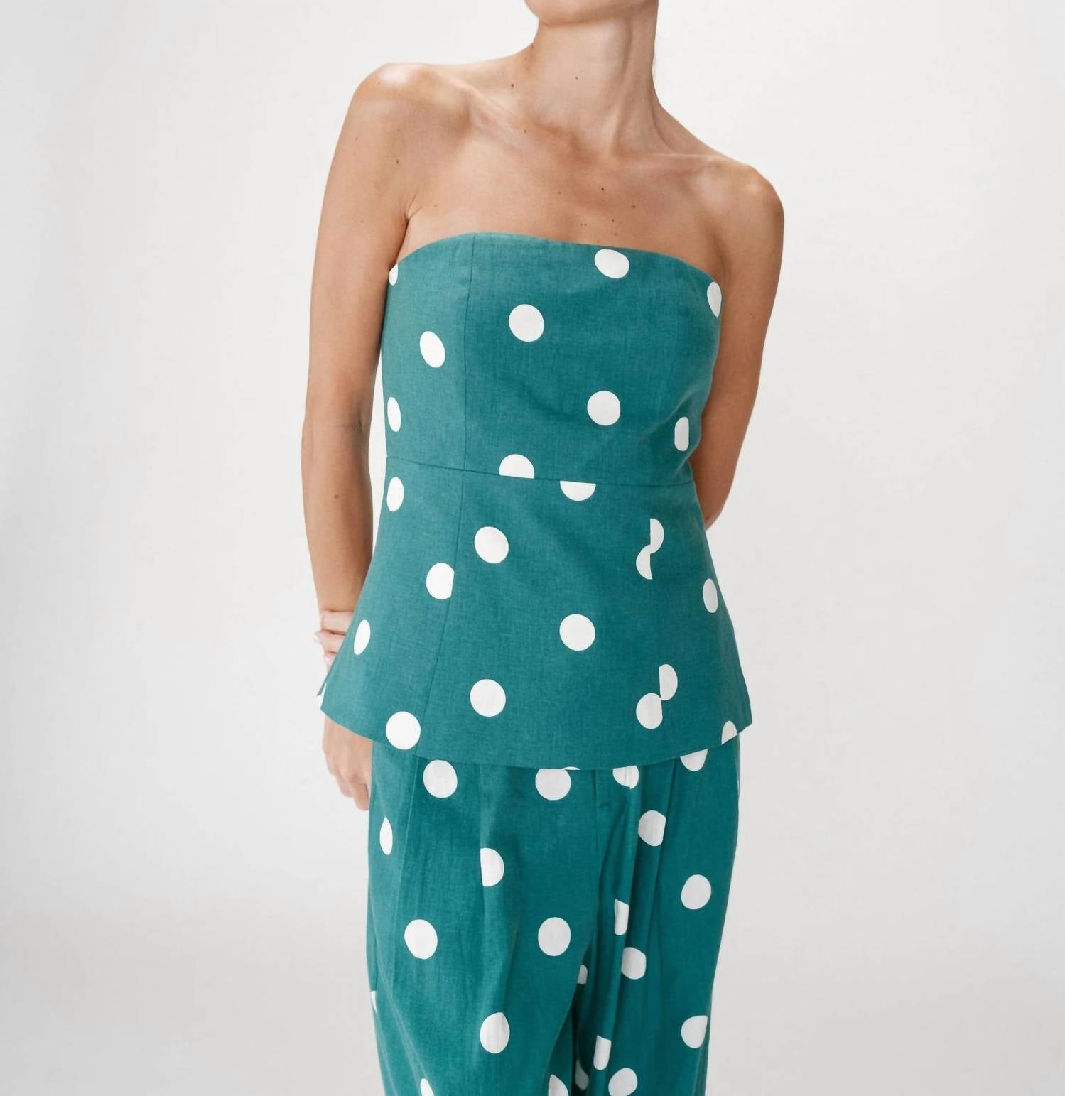 Grace & Mila - Wixie Polka Dot Tube Top