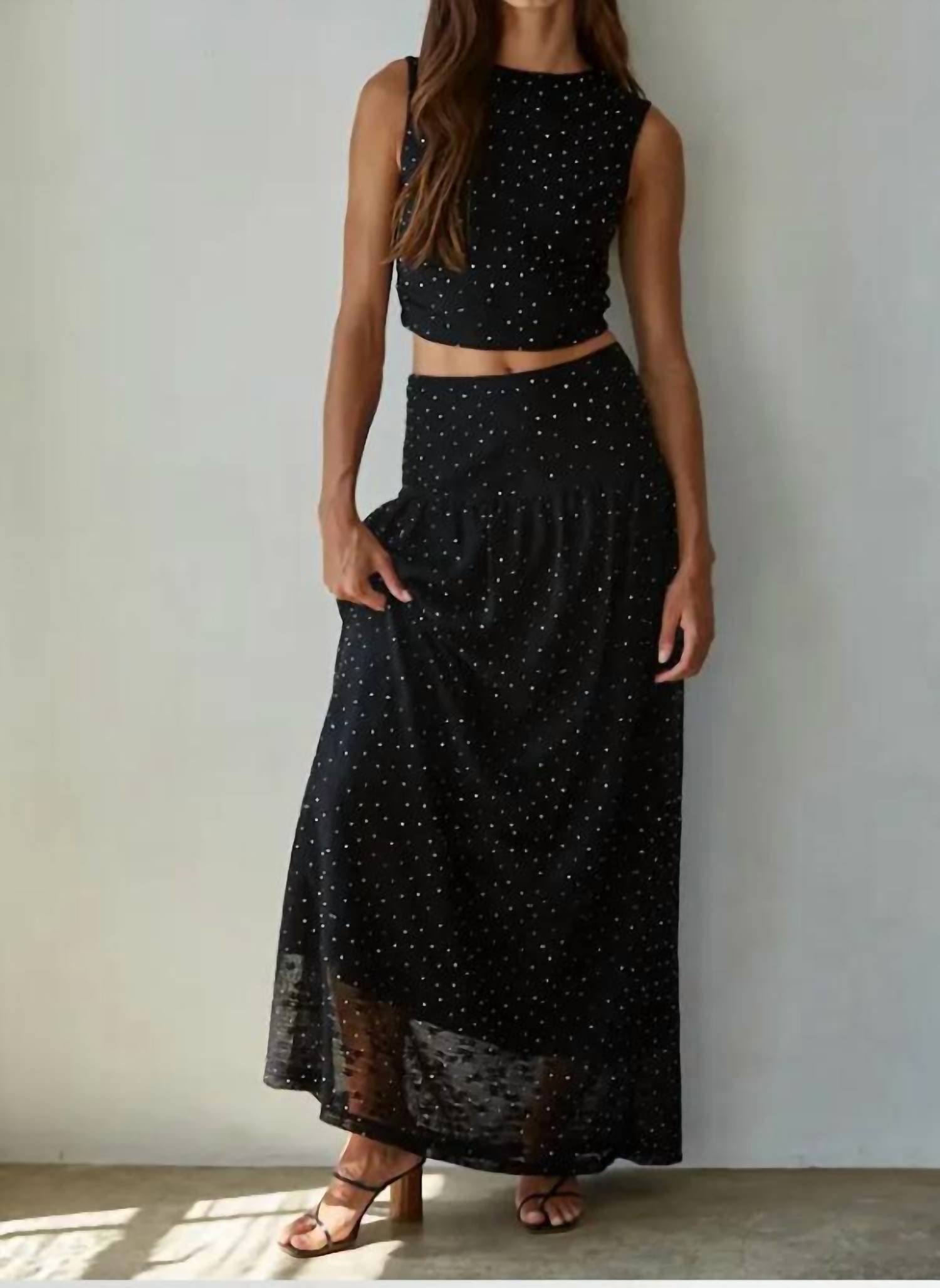 Mint Exclusives - Emily Beaded Midi Skirt
