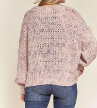 Adora - Mauve Confetti Sweater