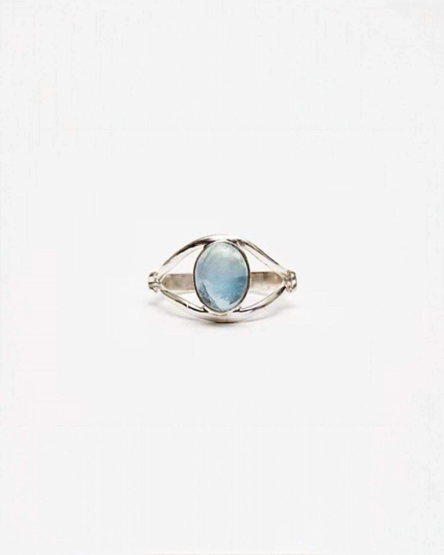Avenue Chic Evil Eye Skinny Ring in silver - women's jewelry