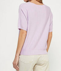Allie Rose - Short Sleeve Dolman Sweater